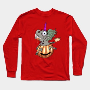 Unicorn Ghost - Halloween Long Sleeve T-Shirt